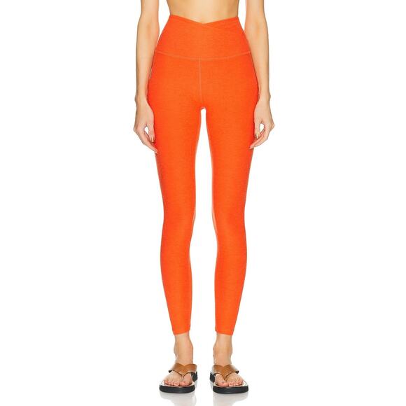 Beyond Yoga Spacedye At Your Leisure Legging in Firecracker Red Heather Size XS - Picture 1 of 5